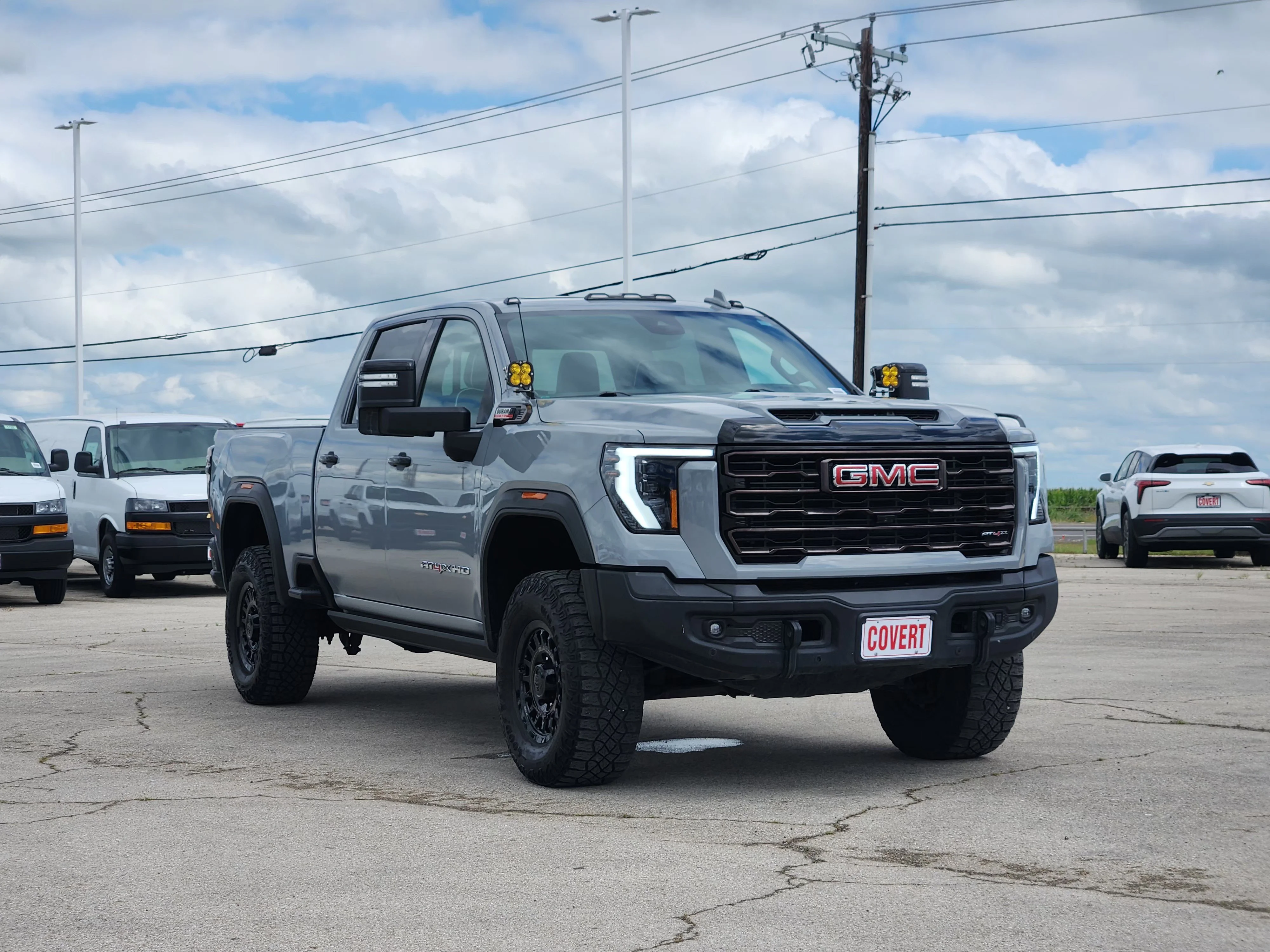 Used 2024 Thunderstorm Gray GMC AT4X AEV EDITION image 3