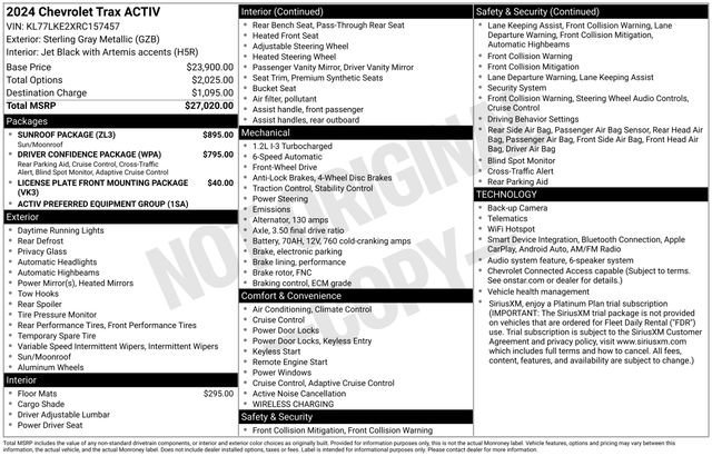 Used 2024 Sterling Gray Metallic Chevrolet ACTIV image 35