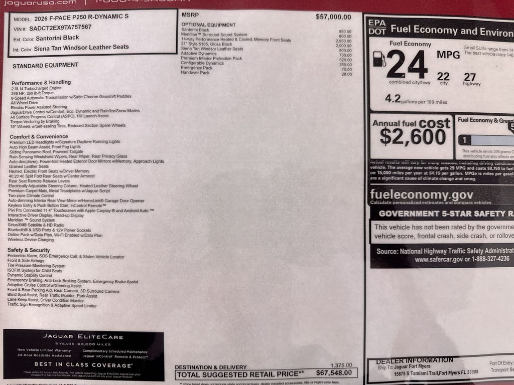 2026 Jaguar F-Pace R-Dynamic S - Photo 24