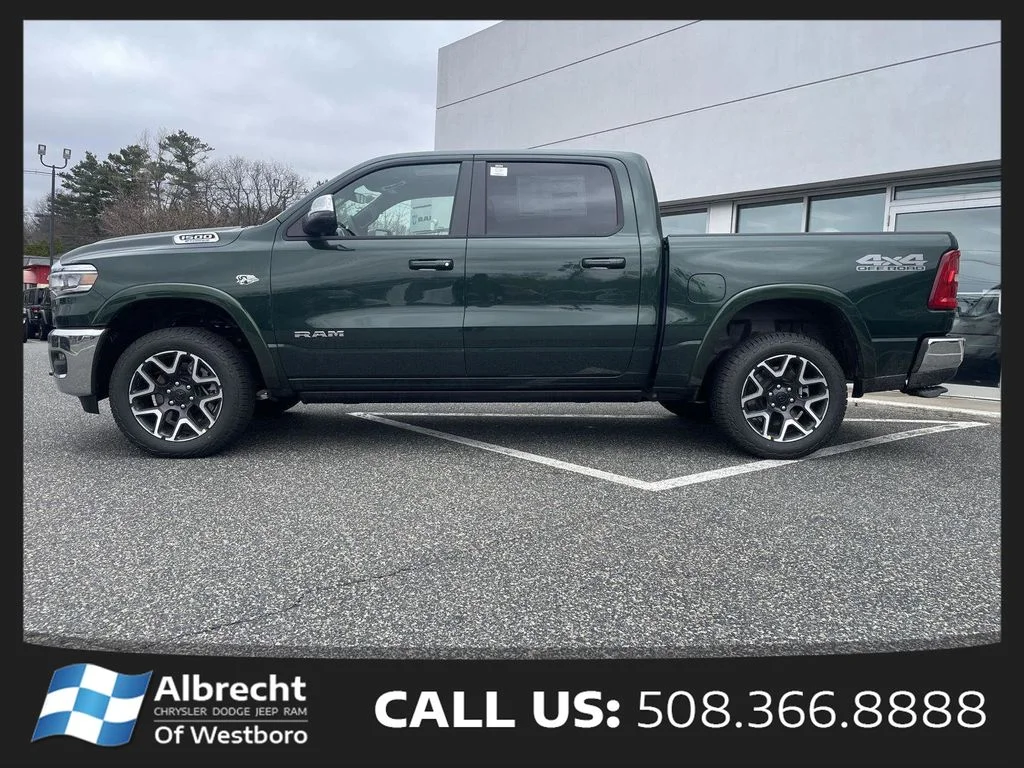 New 2026 Serrano-Green Metallic Exterior Paint RAM Laramie image 2