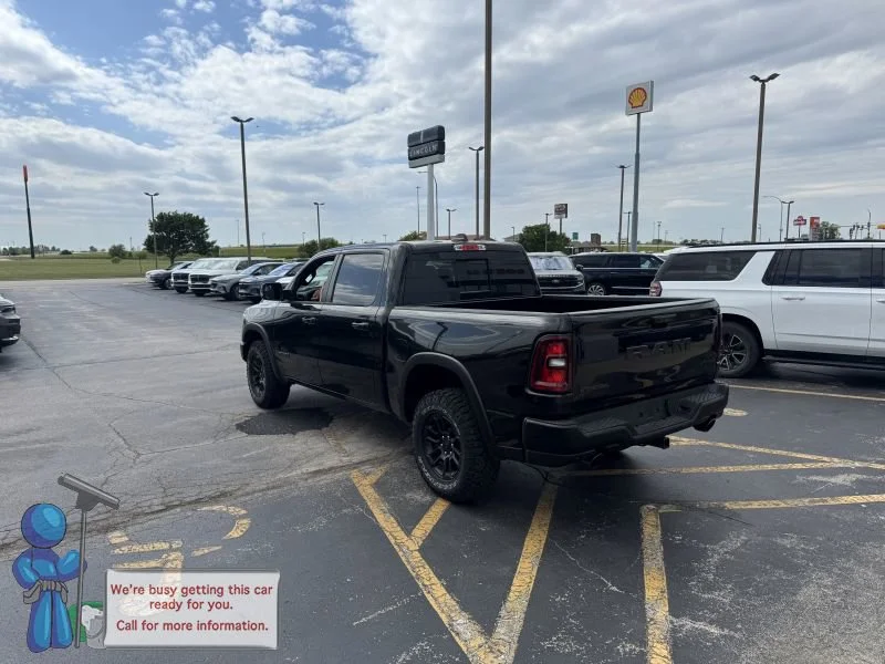Used 2025 Diamond Black Crystal Pearlcoat Ram Rebel image 3