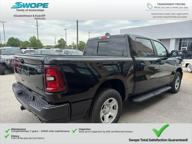 New 2026 Diamond Black Crystal Pearl-Coat Exterior Paint RAM TRADESMAN image 5