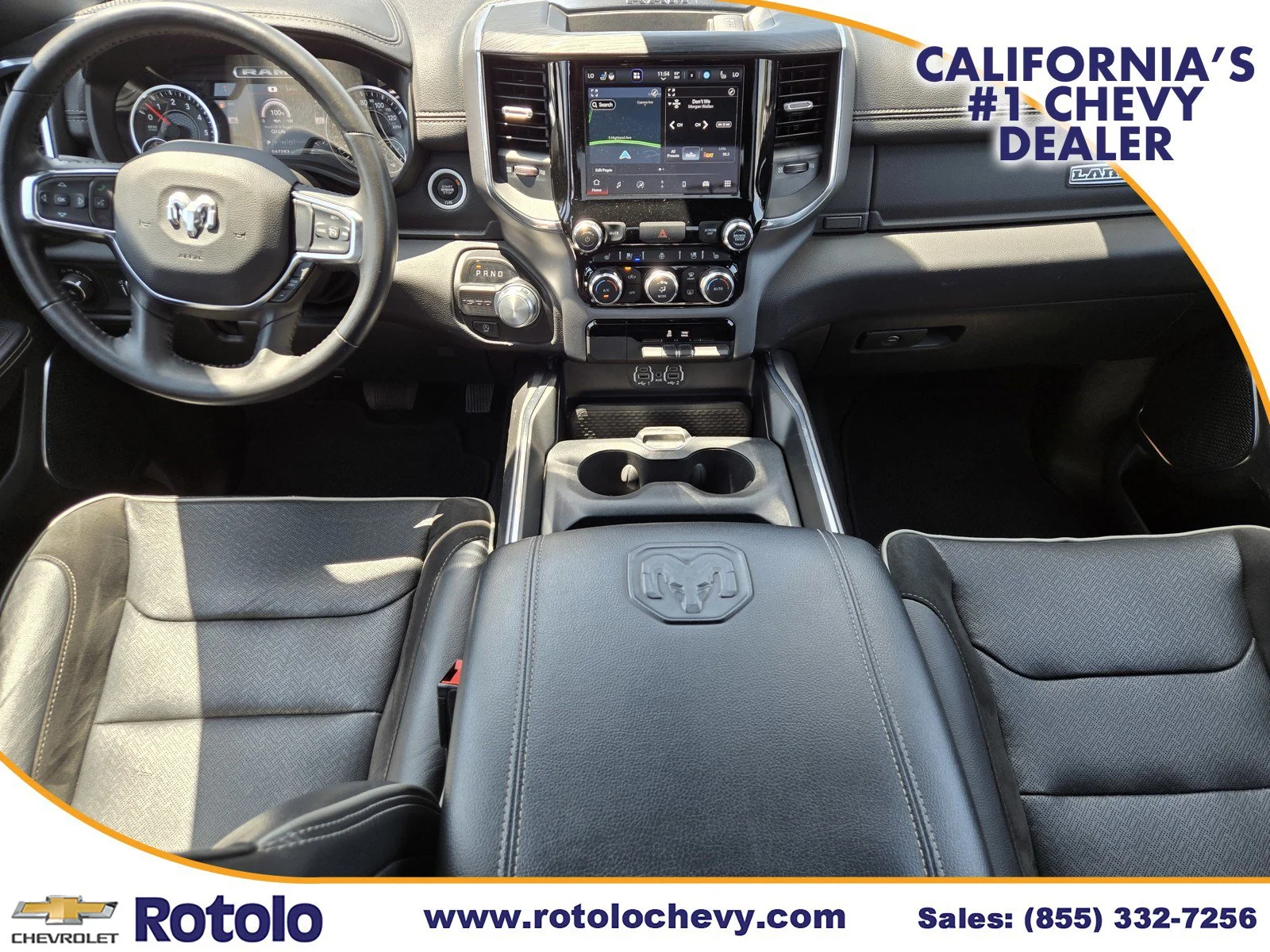 Used 2024 Diamond Black Crystal Pearlcoat Ram Laramie image 18
