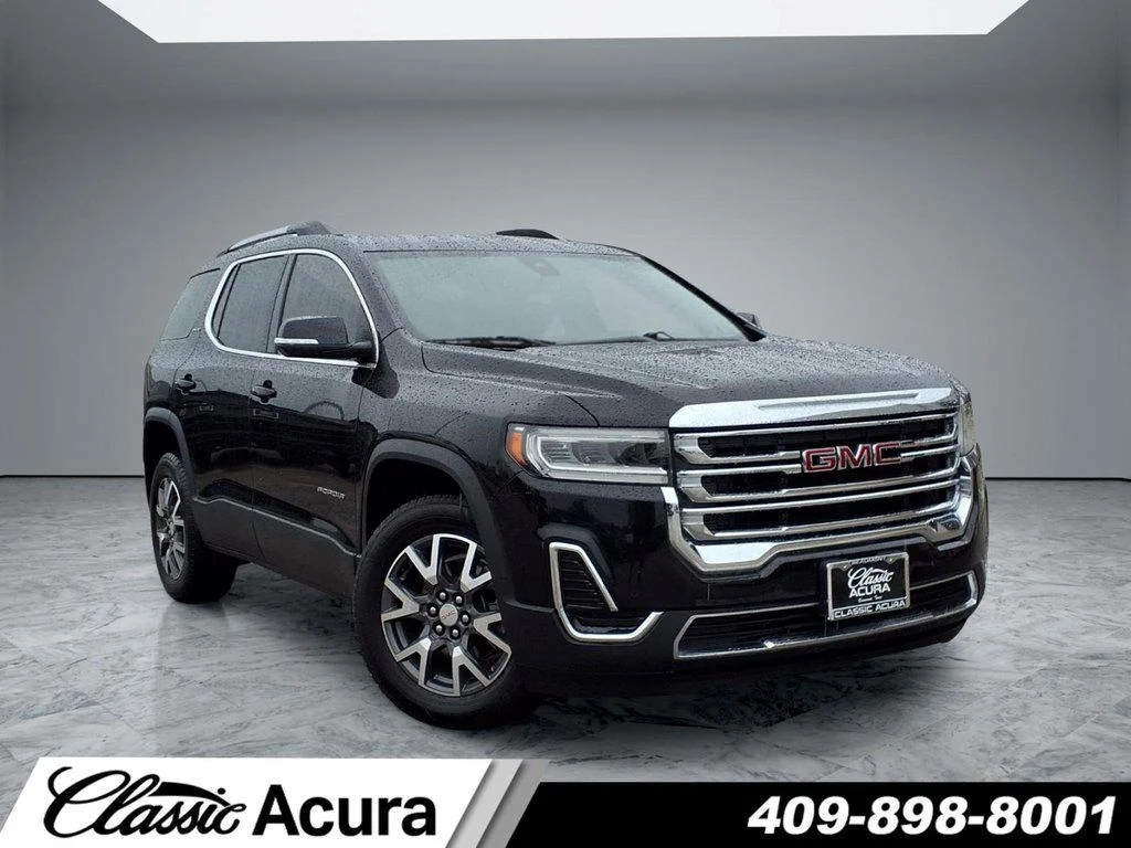Used 2023 Ebony Twilight Metallic GMC AWD SLE image 1