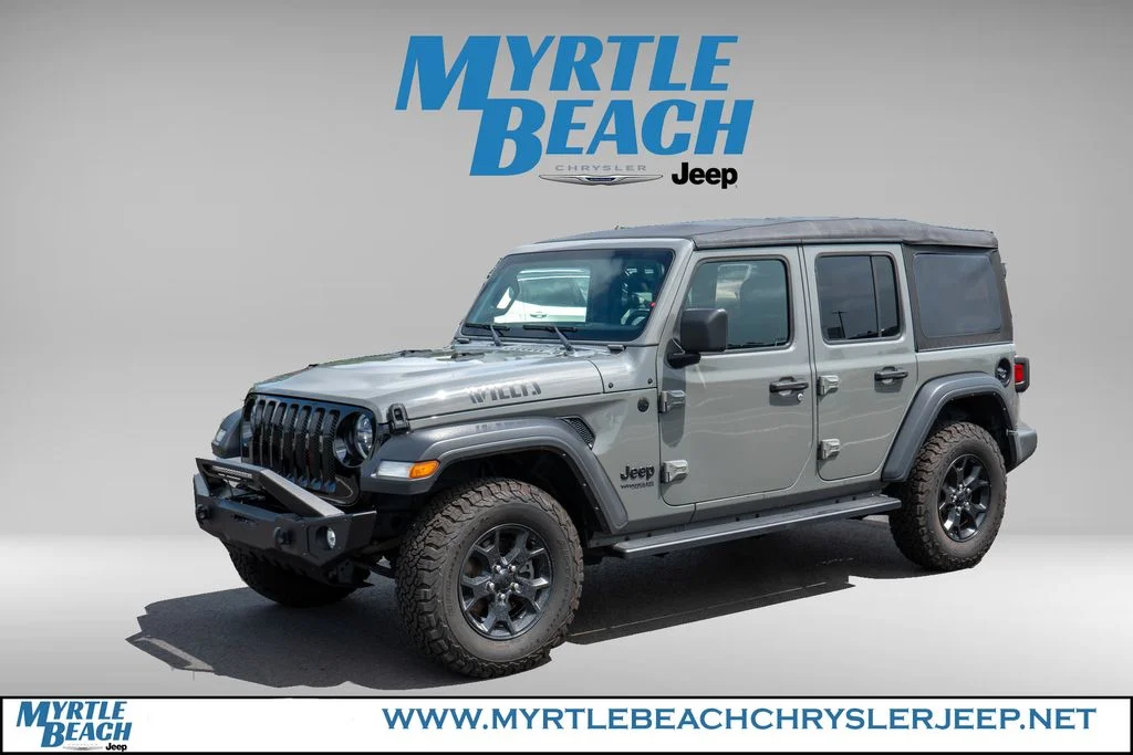 Certified Used 2022 Gray Clearcoat Jeep Unlimited Willys image 2