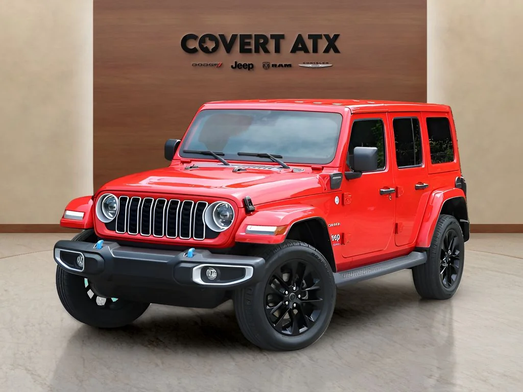 Used 2024 Red Jeep Sahara 4xe image 1