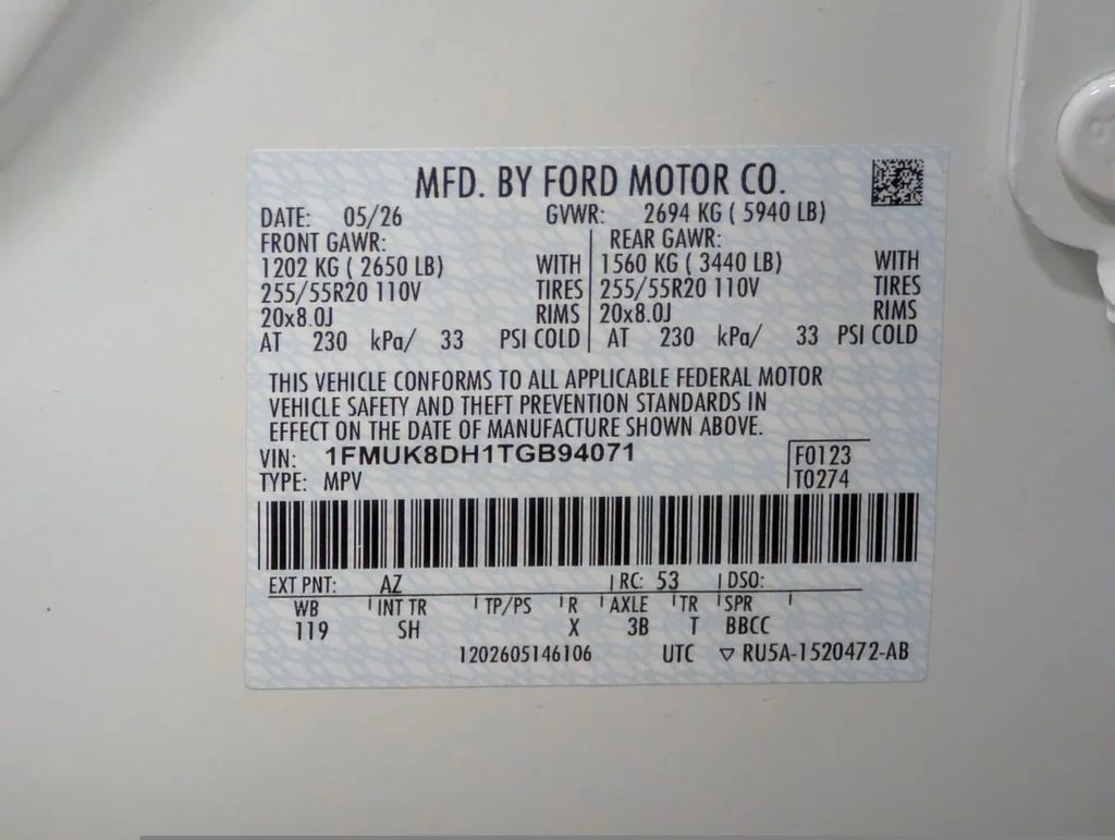 New 2026 Star White Metallic Tri-Coat Ford Active image 23