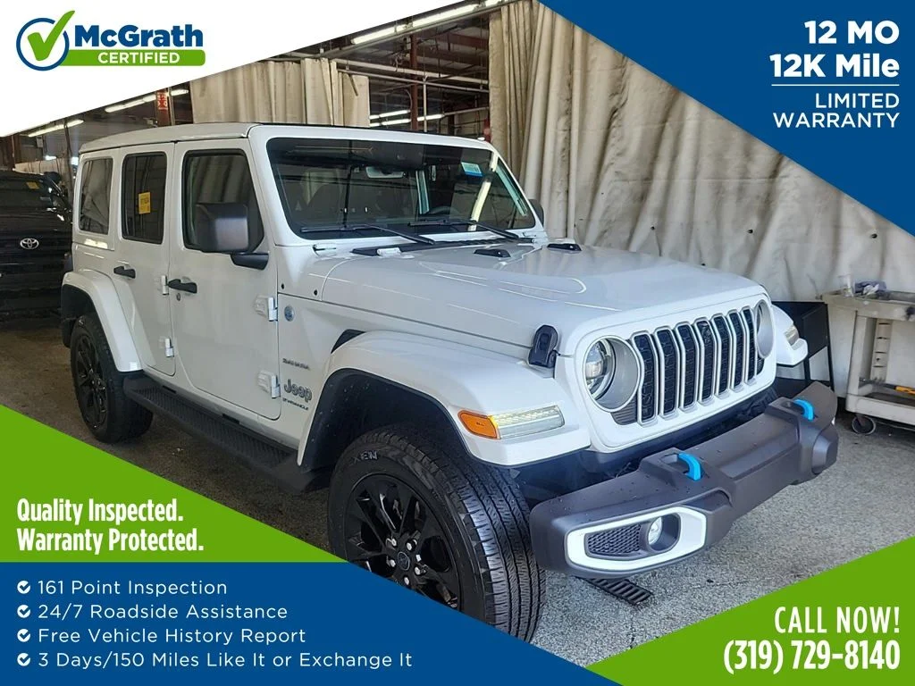 Used 2024 White Jeep Sahara 4xe image 1