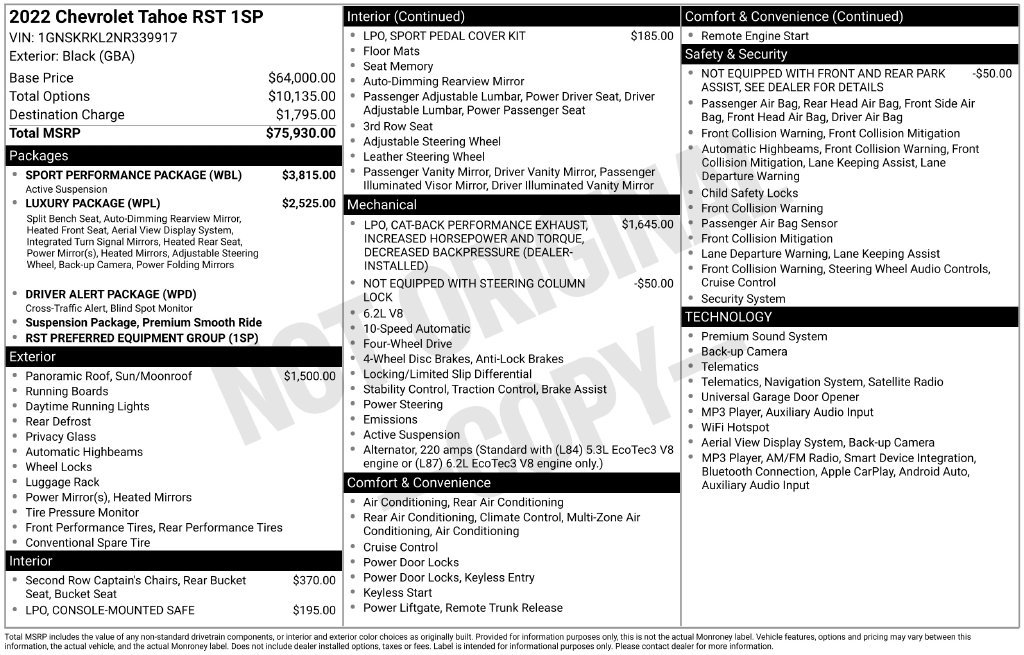 Used 2022 Black Chevrolet RST image 24