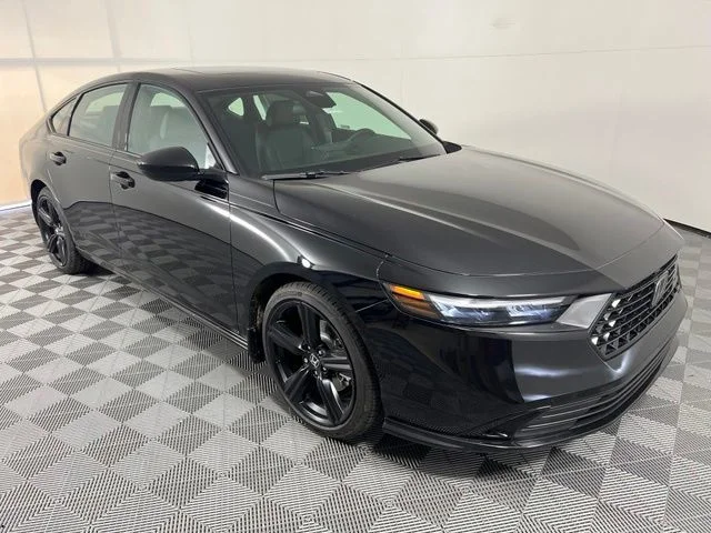 New 2026 Crystal Black Pearl Honda Sport-L Hybrid image 1