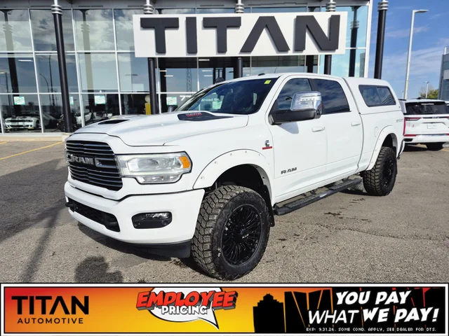 2023 Ram 2500 Laramie 4x4*6.7L Cummins | 35in Tires | Custom Wheels | Box Cap | Cooled Leather | Tow Pkg | 6ft Box