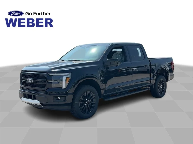 New 2026 Agate Black Metallic Ford LARIAT 4WD SuperCrew 5.5