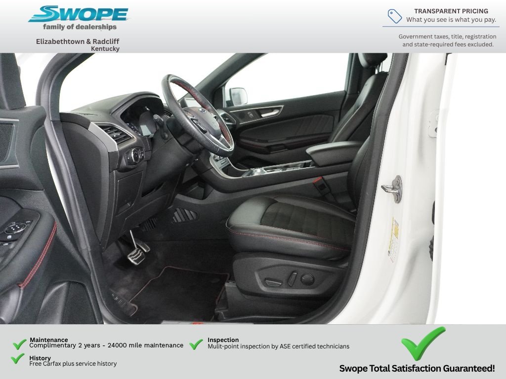 Used 2024 Star White Metallic Tri-Coat Ford ST-Line image 12