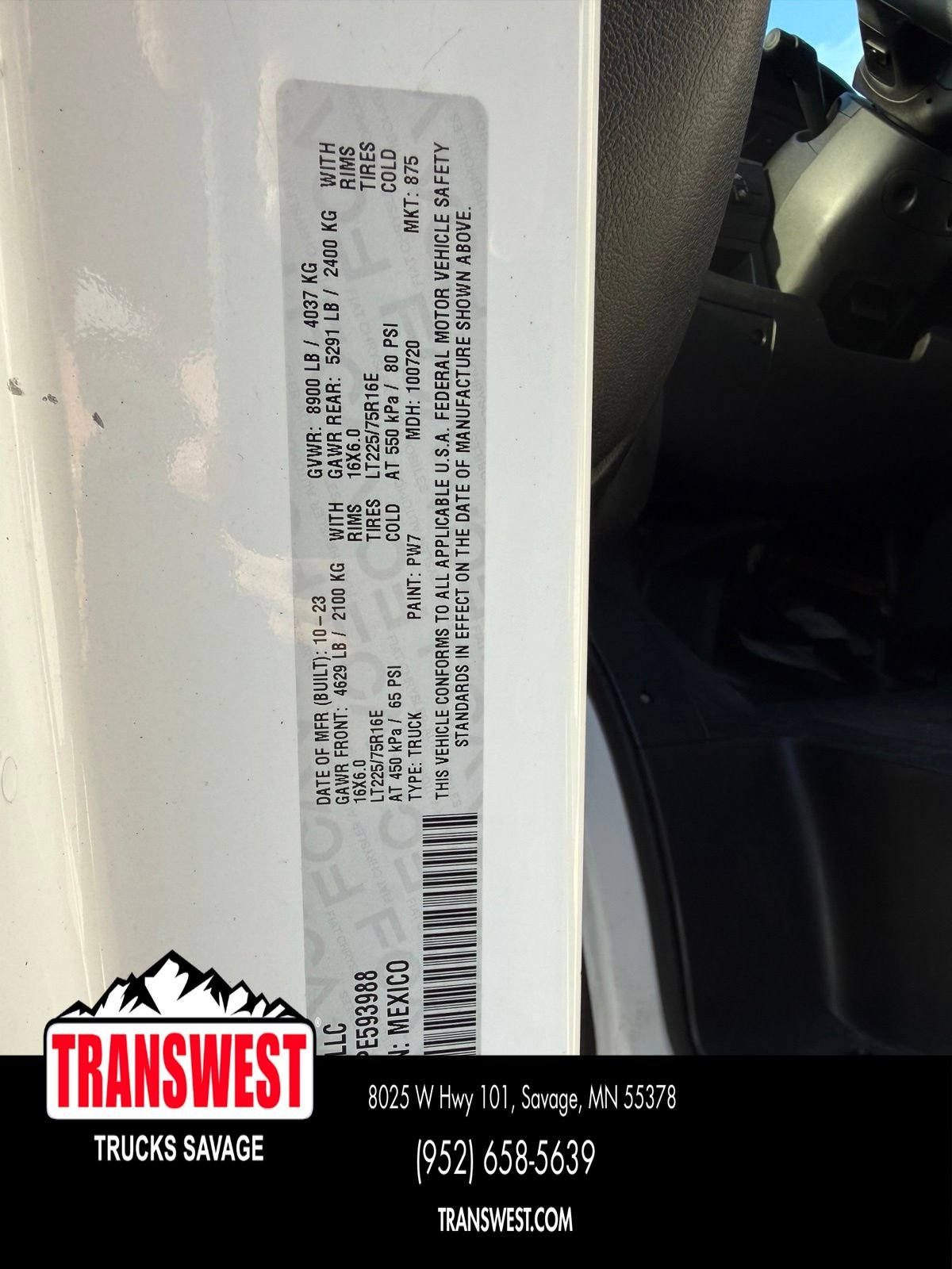Used 2023 White Ram High Roof image 19
