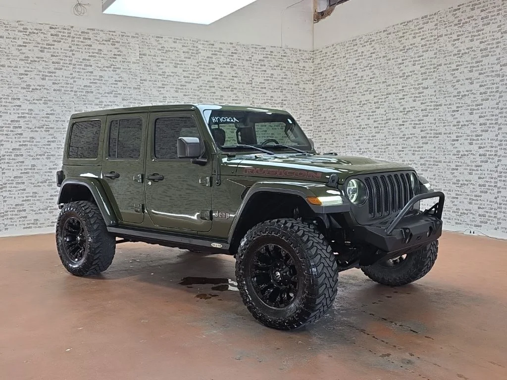 Used 2020 Sarge Green Clearcoat Jeep Unlimited Rubicon image 1