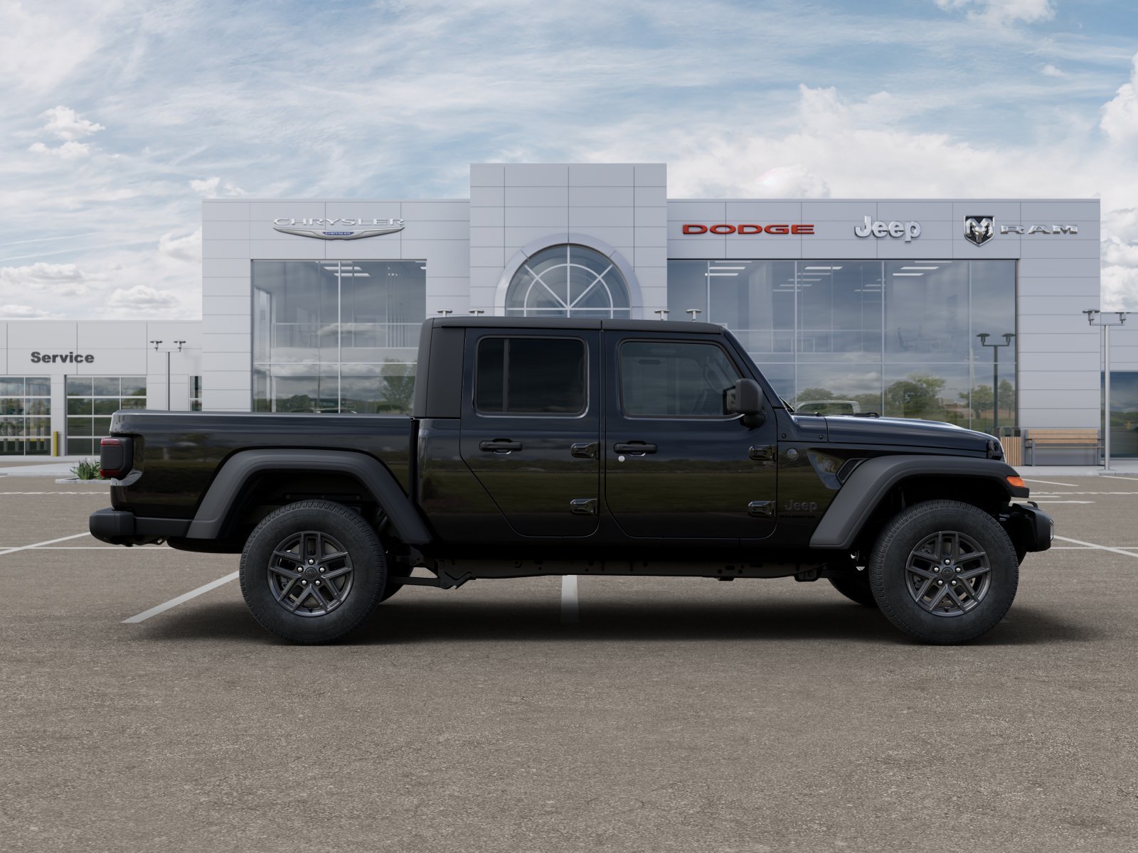 New 2025 Black Clear-Coat Exterior Paint Jeep Sport S image 46