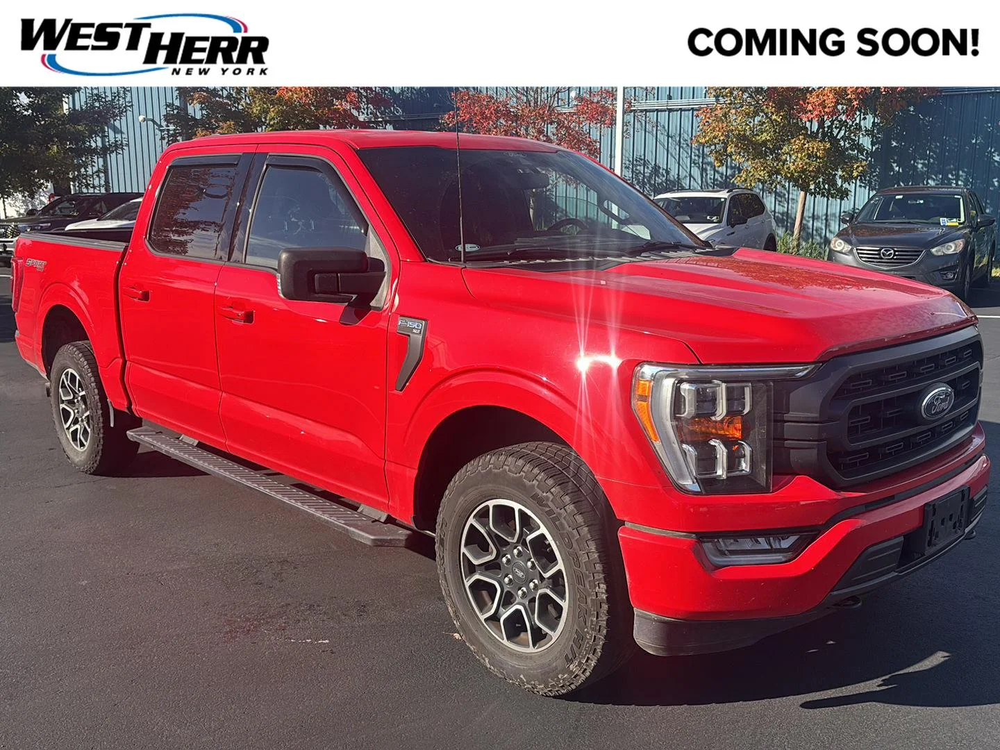 Used 2022 Race Red Ford XLT image 1