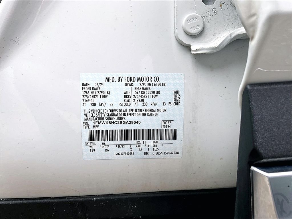 Used 2025 Star White Metallic Tri-Coat Ford Platinum image 36