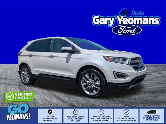 Certified Used 2017 White Platinum Clearcoat Metallic Ford Titanium image 1