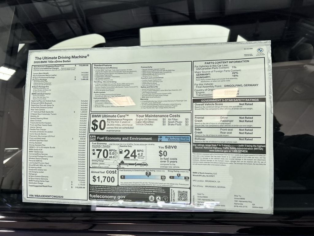 2026 BMW 7 Series 750e - Photo 23