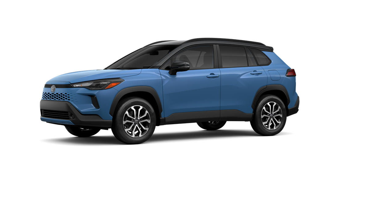 New 2026 Cavalry Blue with Jet Black roof Toyota Hybrid SE image 3