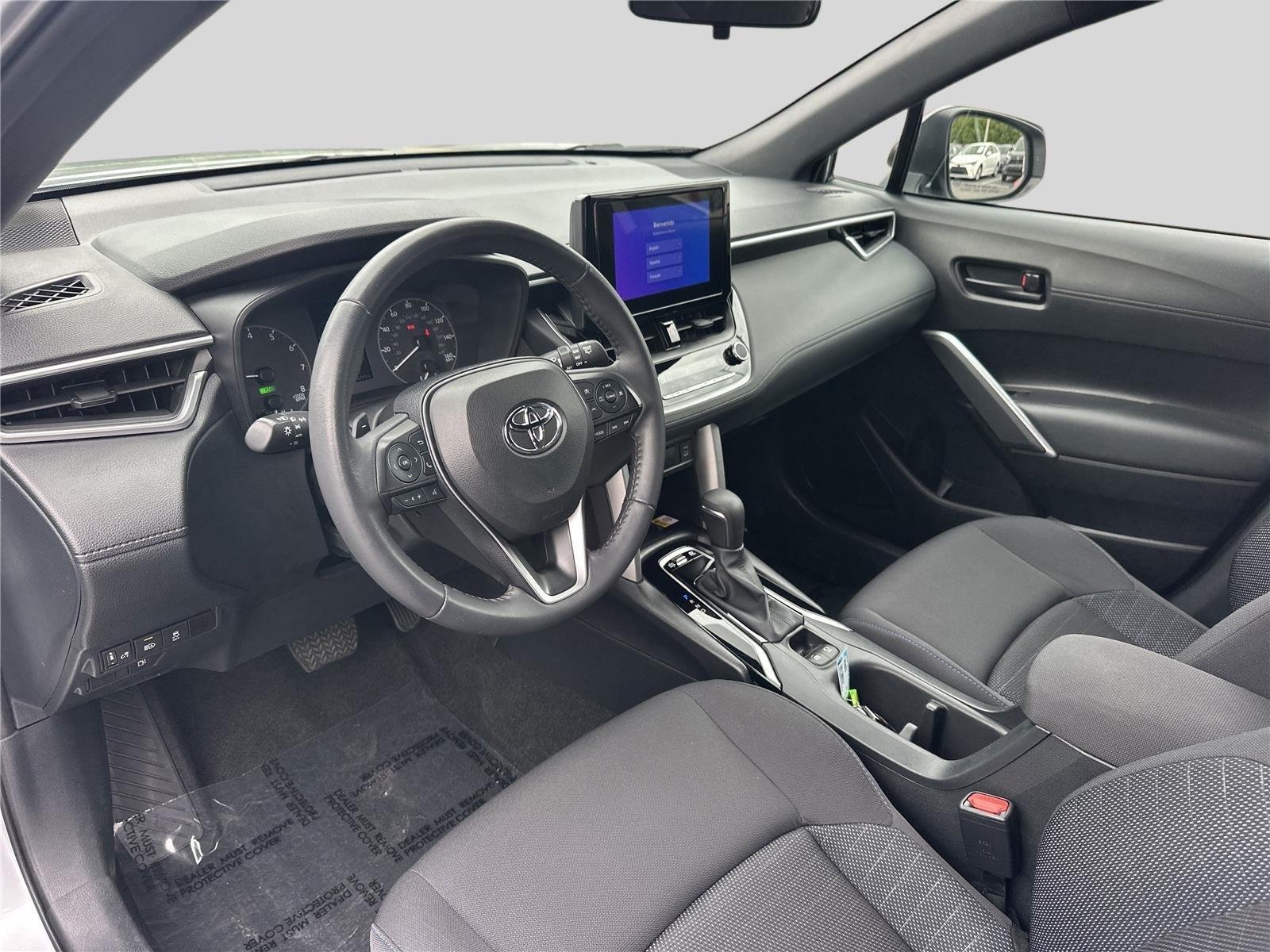 Used 2023 Sonic Silver w/Jet Black Roof Toyota Hybrid SE image 9