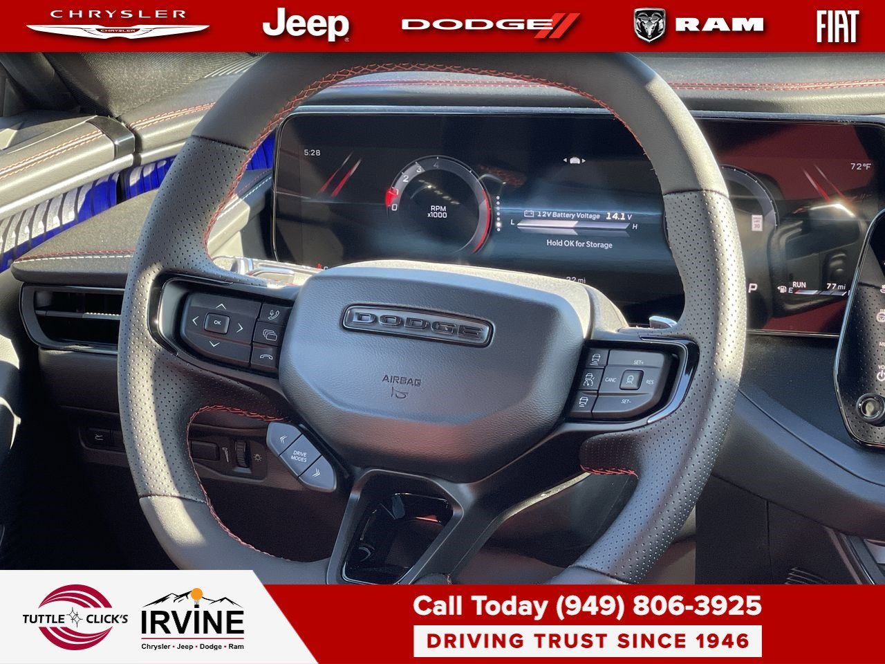 New 2026 Diamond Black Crystal Pearlcoat Dodge R/T Plus image 15