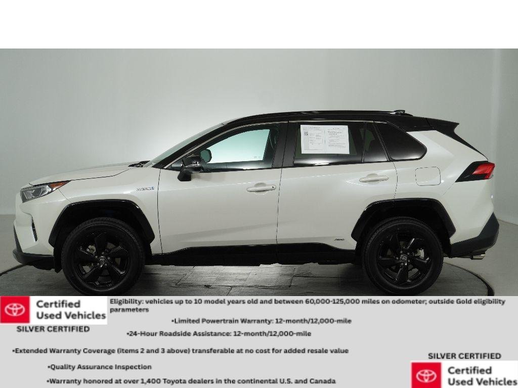 Used 2021 Blizzard Pearl/Midnight Black Metallic Toyota Hybrid XSE image 7
