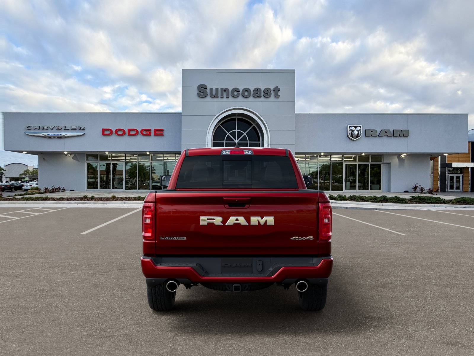 New 2026 Molten Red Pearl-Coat Exterior Paint RAM Laramie image 40