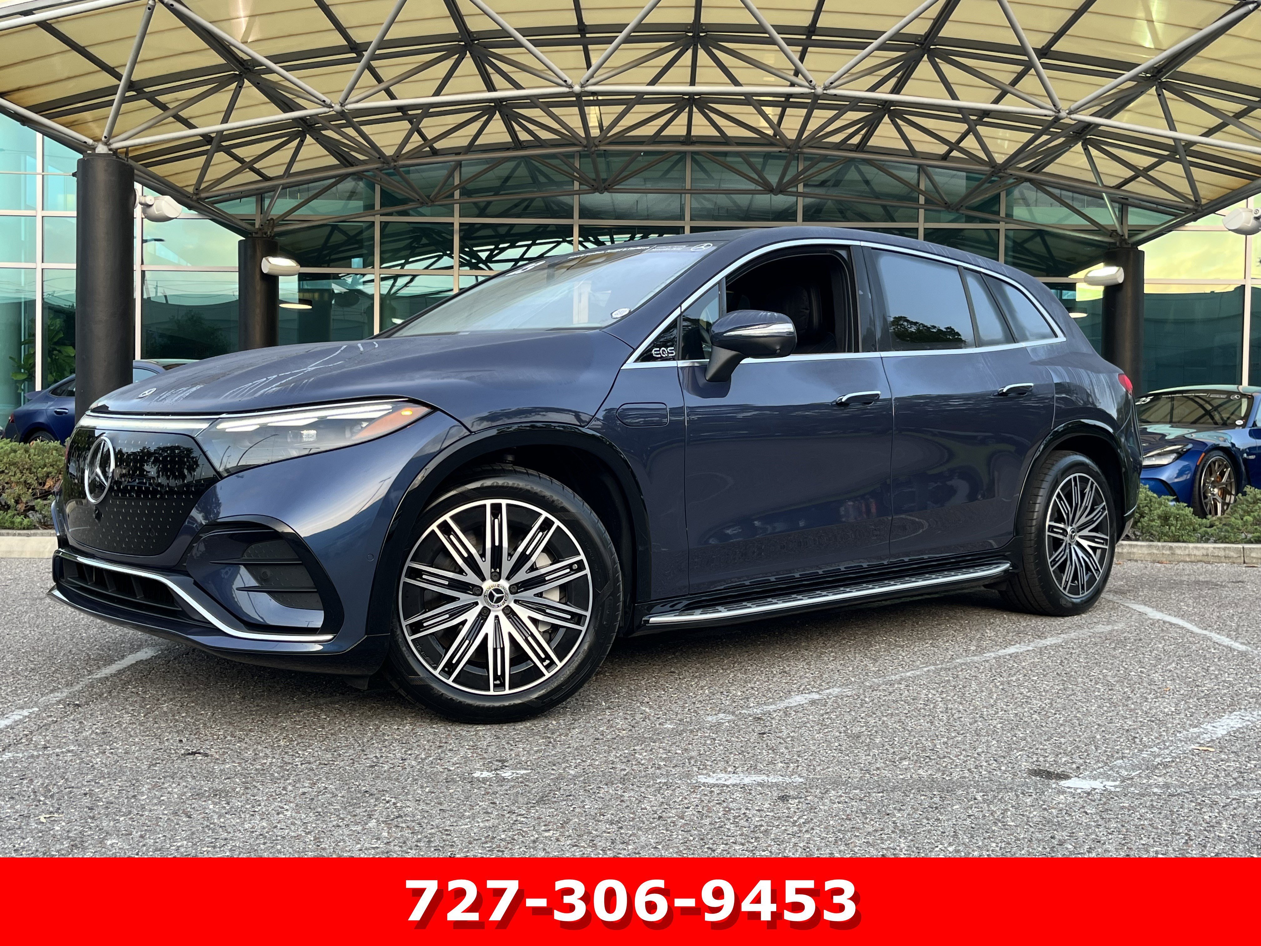 Certified Used 2023 Twilight Blue Metallic Mercedes-Benz EQS 580 image 1