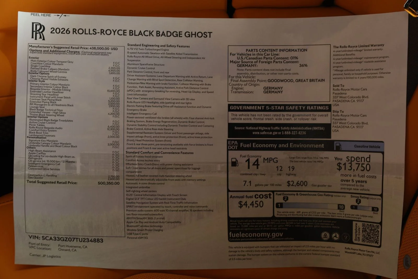 New 2026 Grey Rolls-Royce Black Badge image 38
