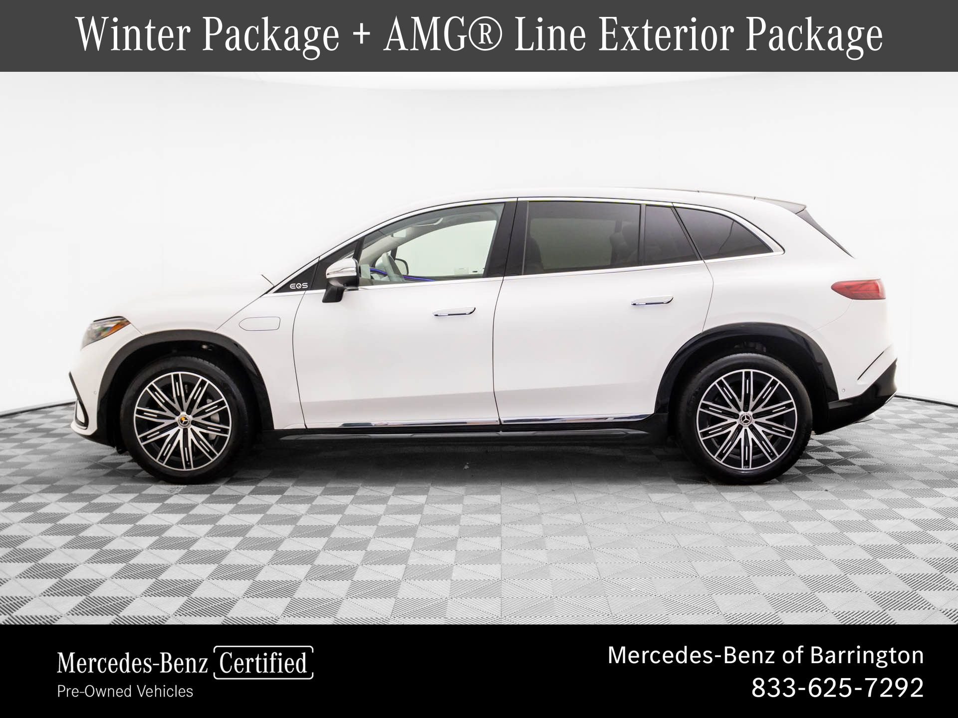 Certified 2023 Mercedes-Benz EQS SUV Base with VIN 4JGDM2EB5PA023706 for sale in Barrington, IL