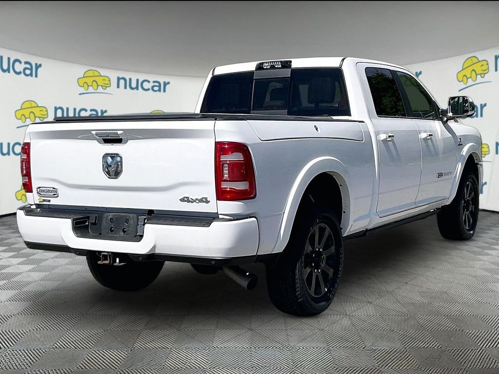 Used 2022 Bright White Clearcoat Ram Longhorn image 6
