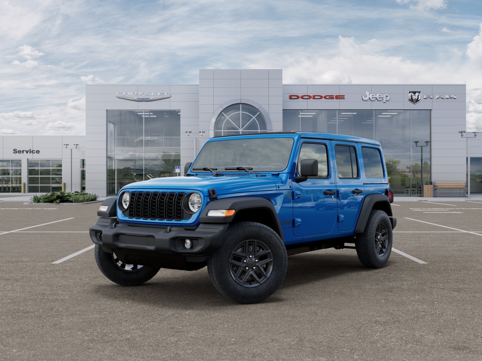 New 2026 Hydro Blue Pearl-Coat Exterior Paint Jeep Sport S image 38