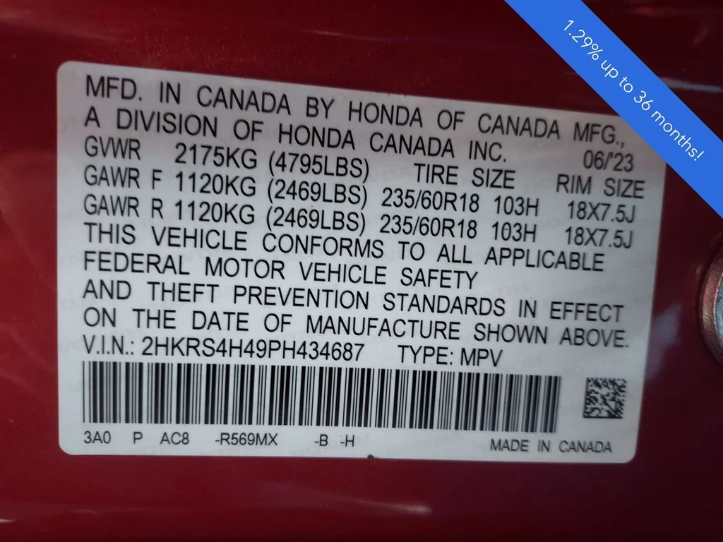 Used 2023 Black Honda EX image 23