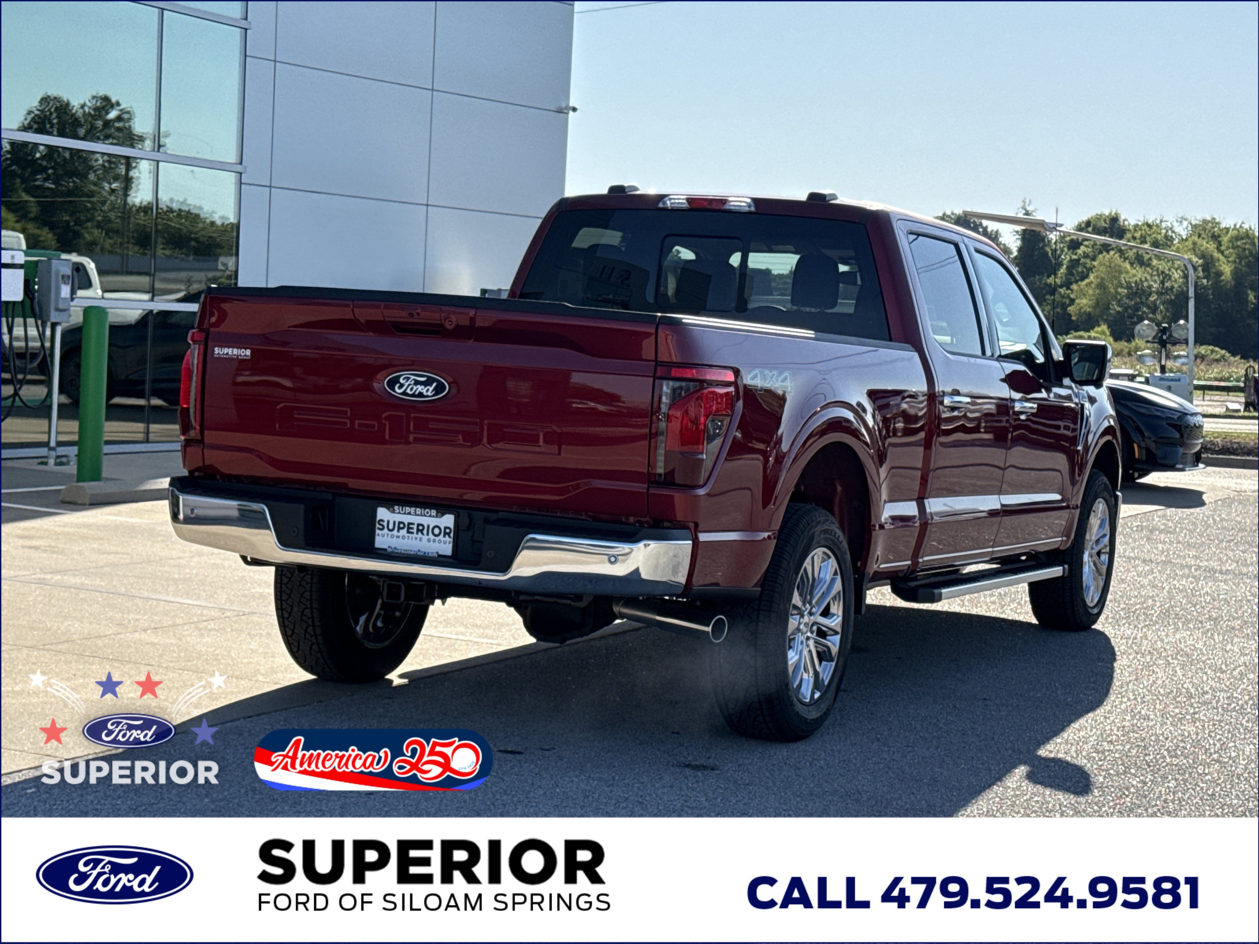 New 2026 Ruby Red Metallic Tinted Clearcoat Ford XLT 4WD image 3
