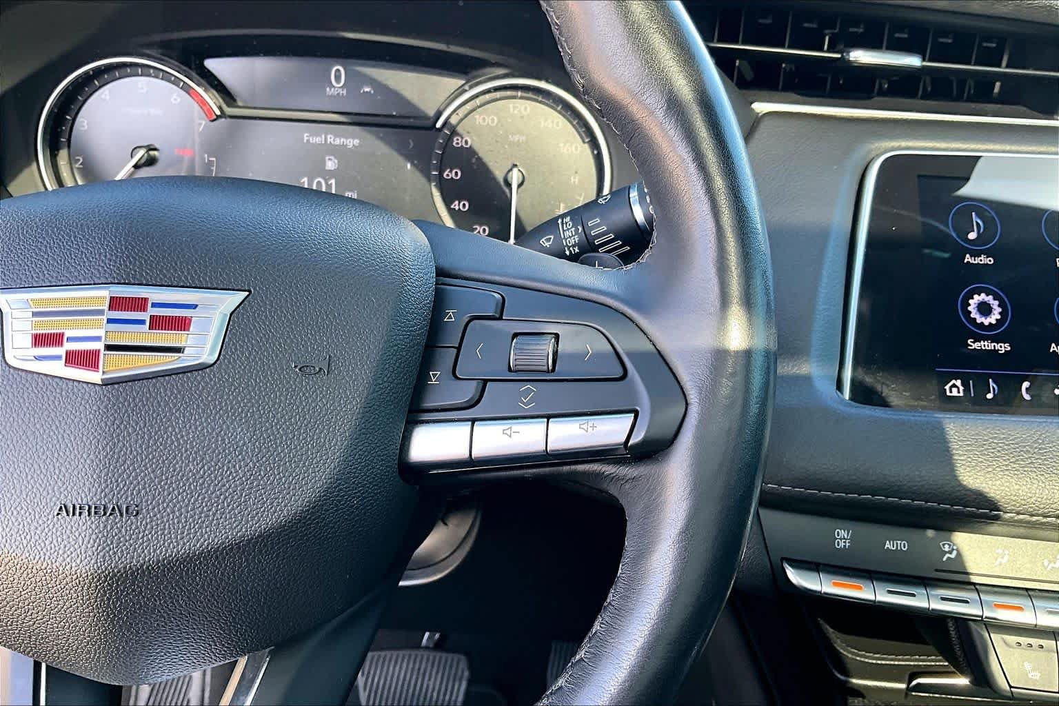 Used 2023 Stellar Black Metallic Cadillac FWD Luxury image 45