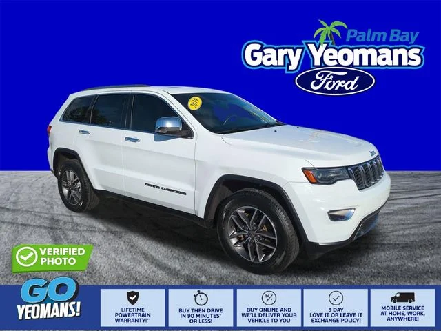 Used 2019 Bright White Clearcoat Jeep Limited image 1
