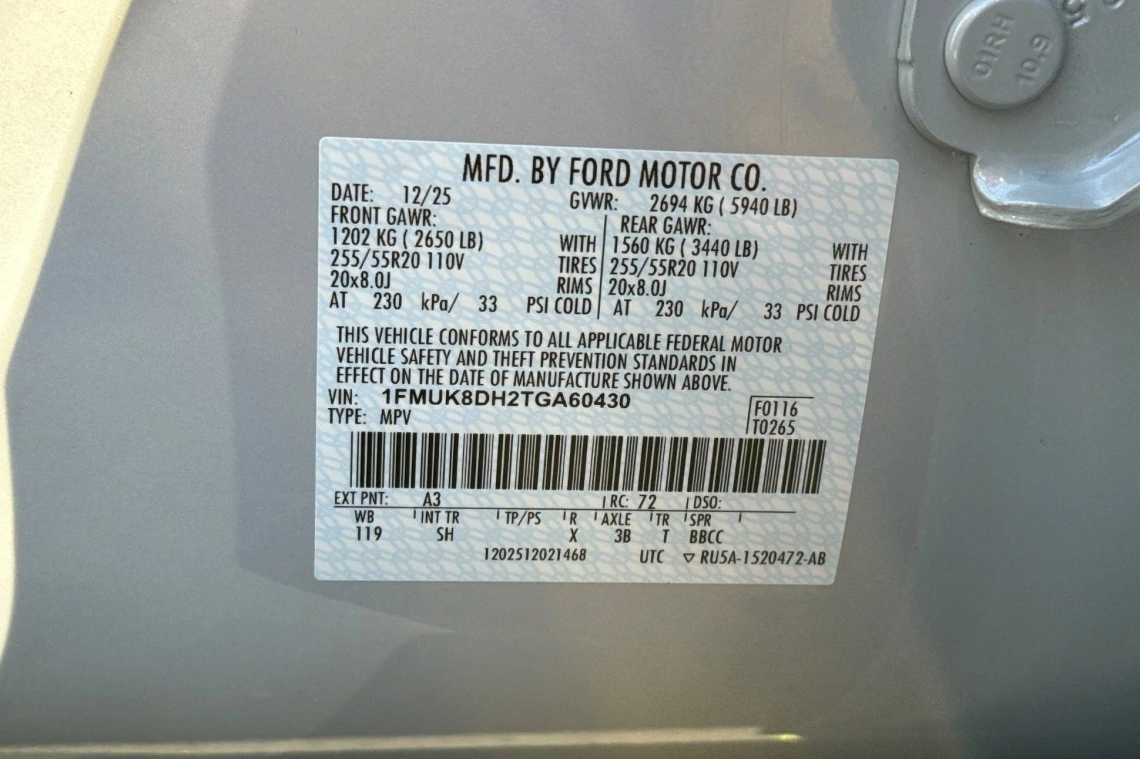 New 2026 Space White Metallic Ford Active image 37