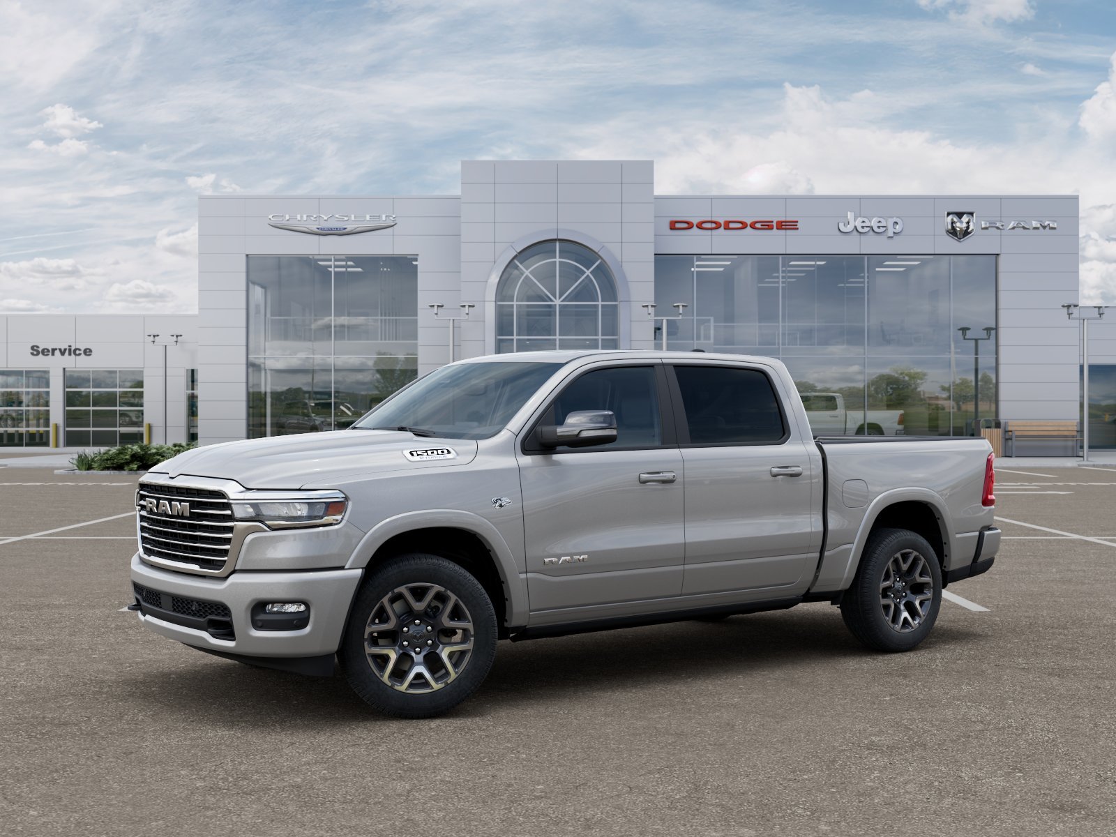 New 2026 Silver Zynith Exterior Paint RAM Laramie image 34