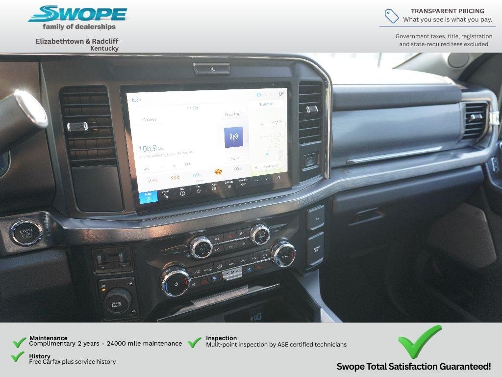 Used 2025 Glacier Gray Metallic TriCoat Ford LARIAT image 24