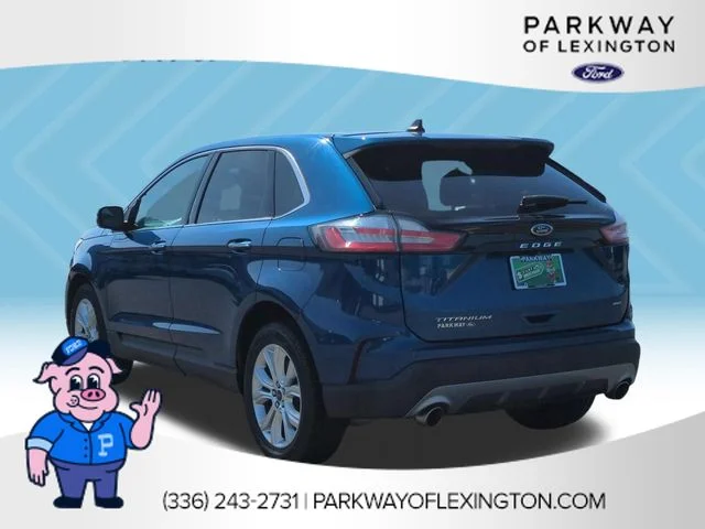 Used 2022 Blue Ford Titanium image 3
