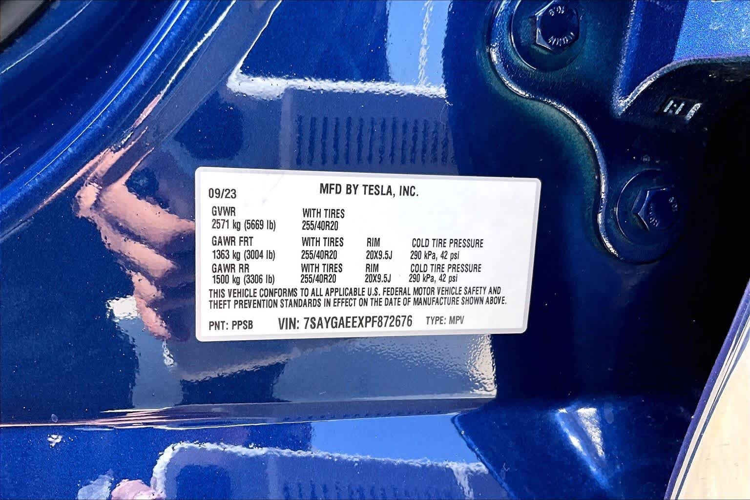 Used 2023 Deep Blue Metallic Tesla Long Range image 60