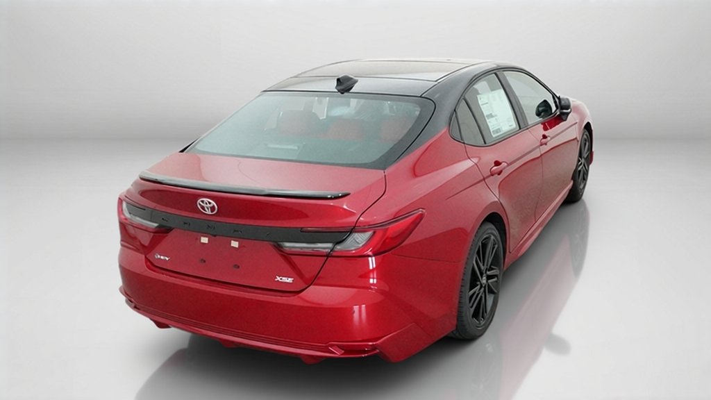 New 2027 Supersonic Red with Midnight Black Metallic roof Toyota XSE image 35