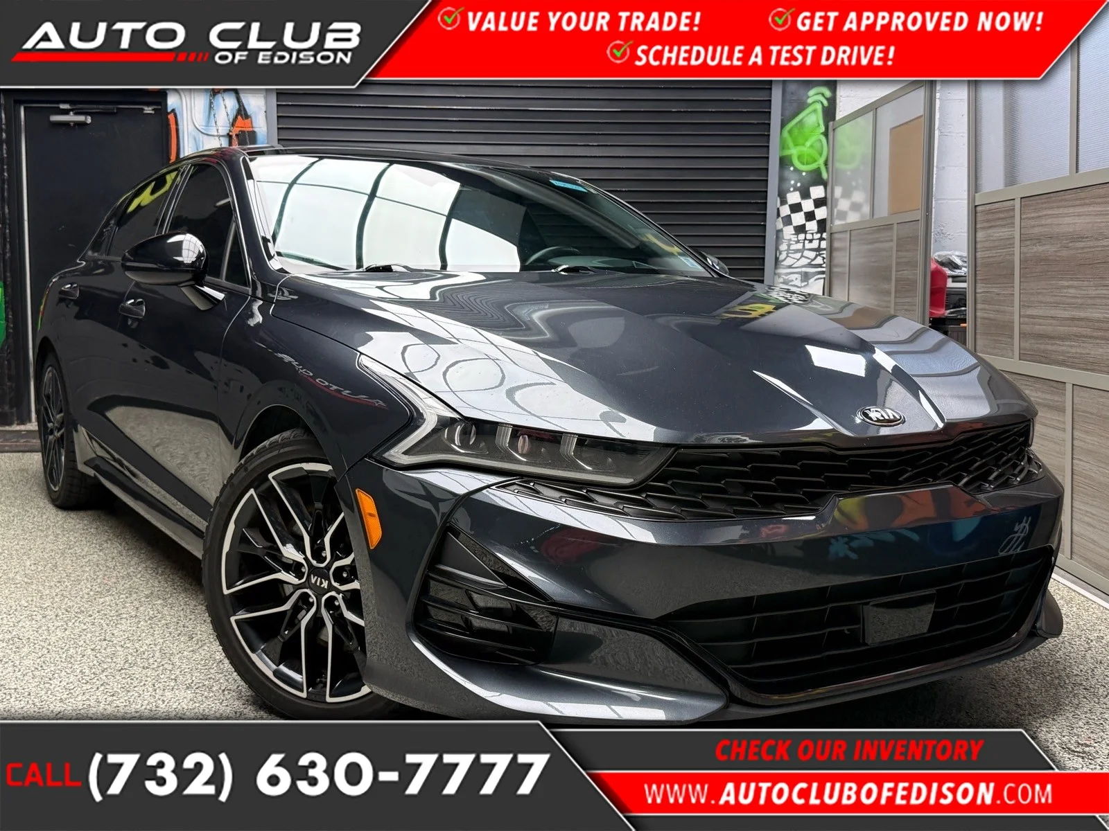 Used 2021 Wolf Gray (c7s) Kia GT-Line image 1
