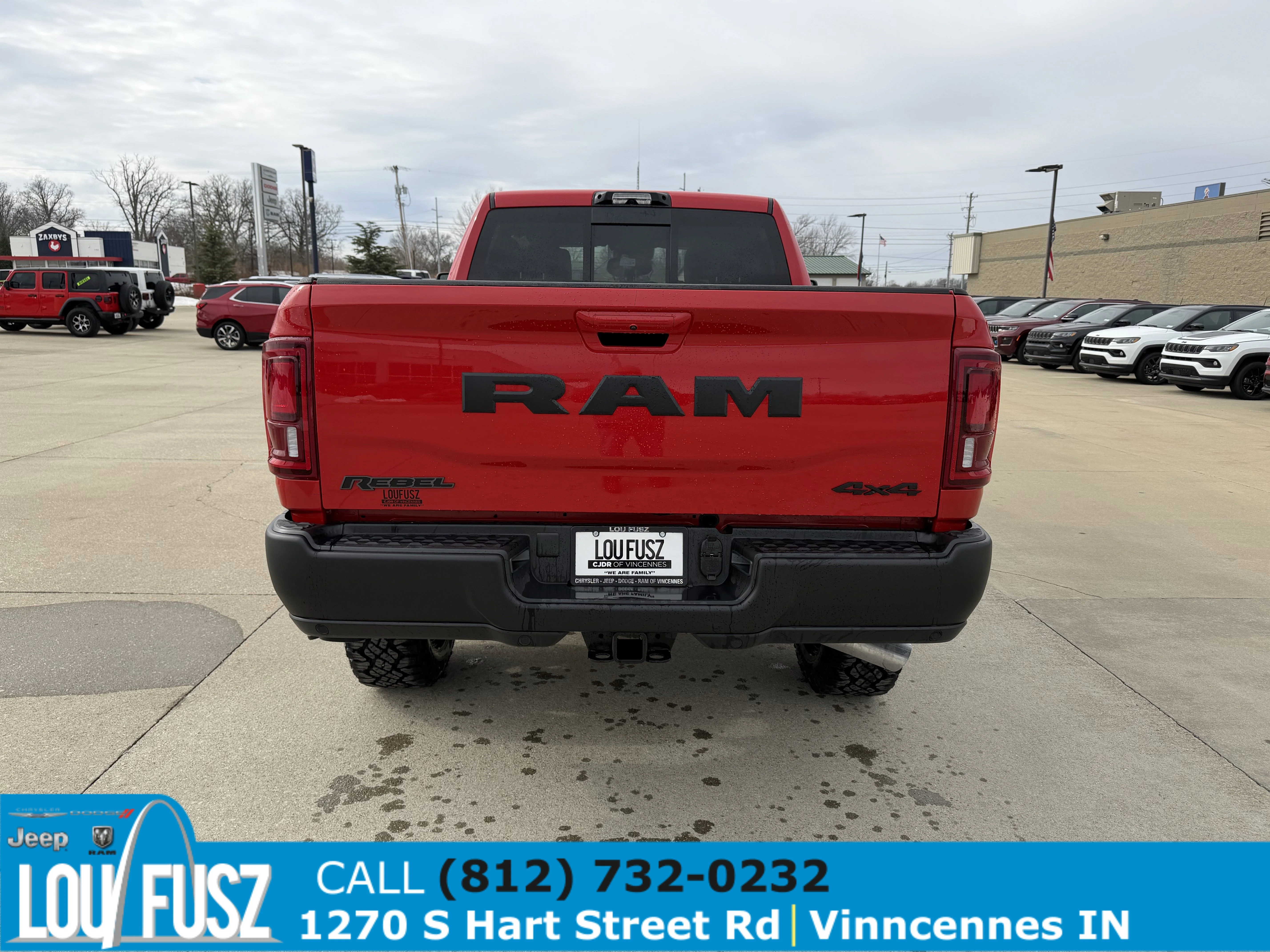 New 2026 Flame Red Clear-Coat Exterior Paint RAM Rebel image 6