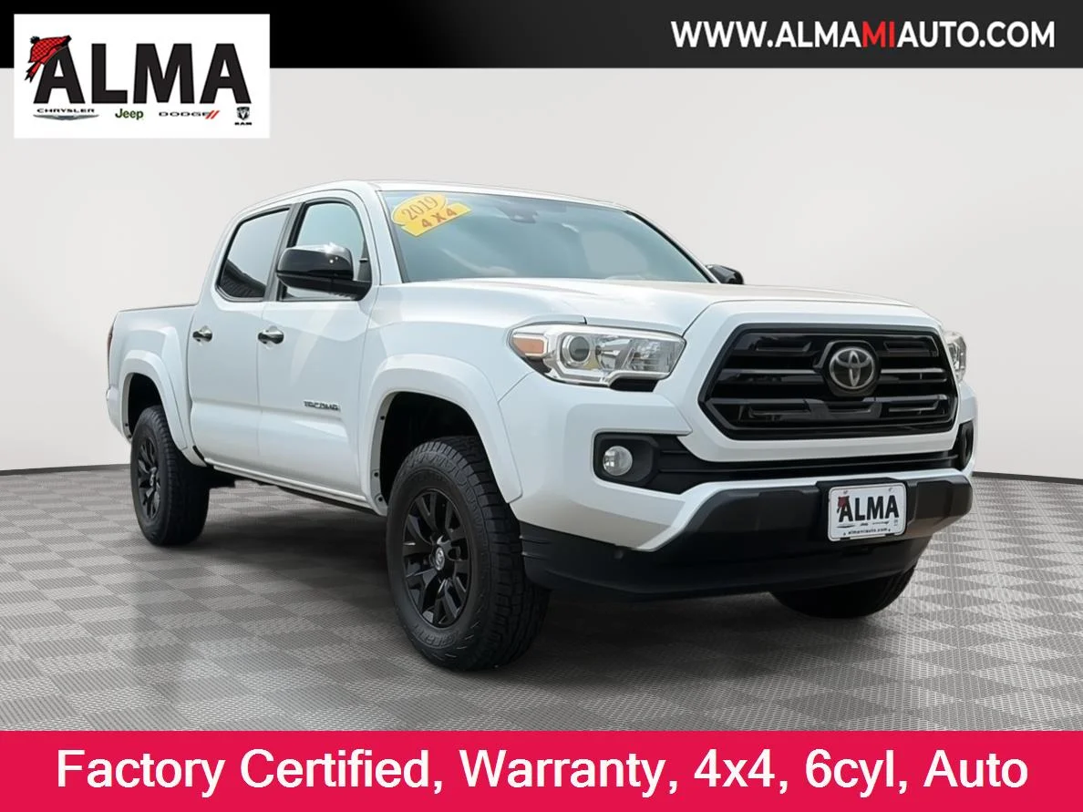 Certified Used 2019 Super White Toyota SR5 image 1