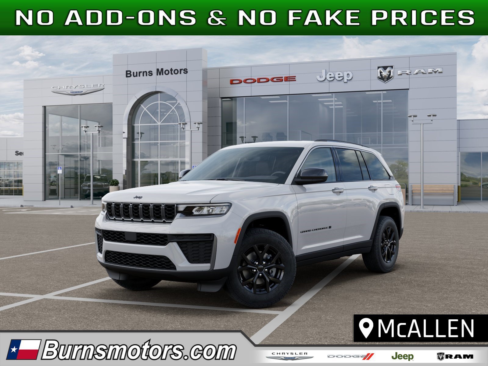 New 2026 Bright White Clear-Coat Exterior Paint Jeep Laredo Altitude image 1