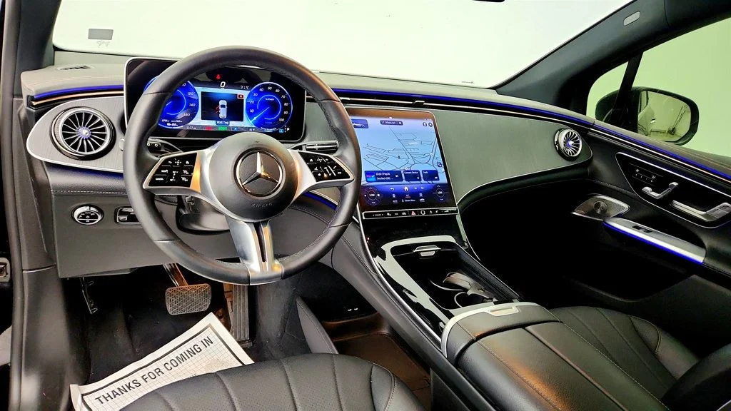 Used 2024 Obsidian Black Metallic Mercedes-Benz EQE 350 SUV 4MATIC® w/ Nappa Leather & Ventilated Seats image 12