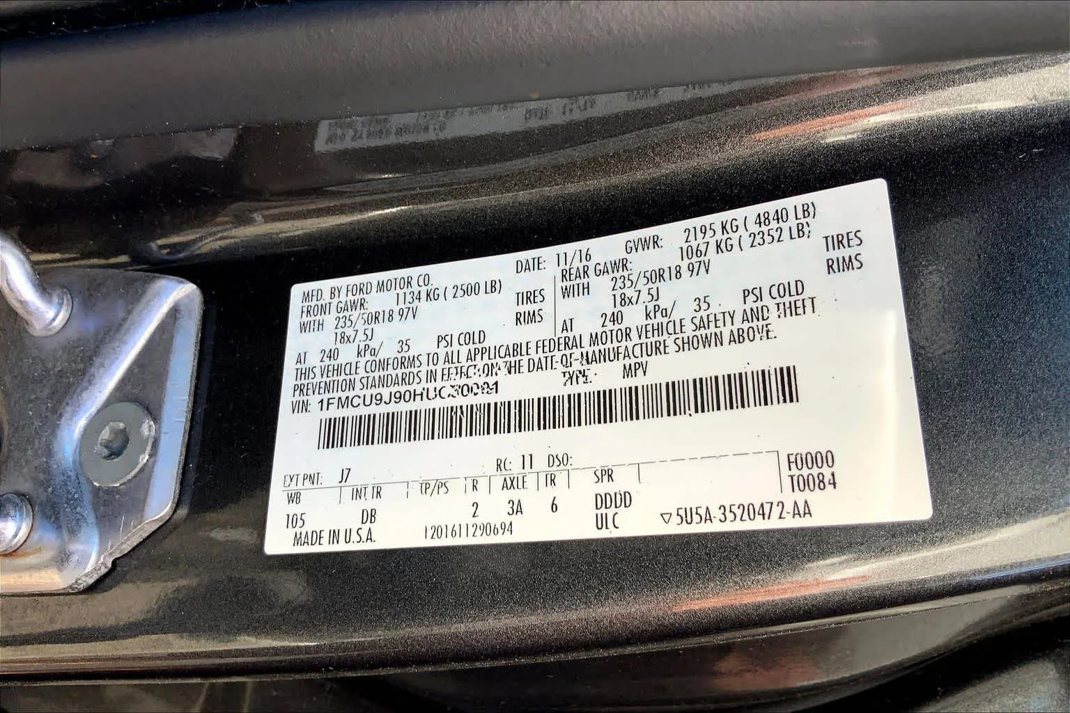 Used 2017 Magnetic Metallic Ford Titanium image 36
